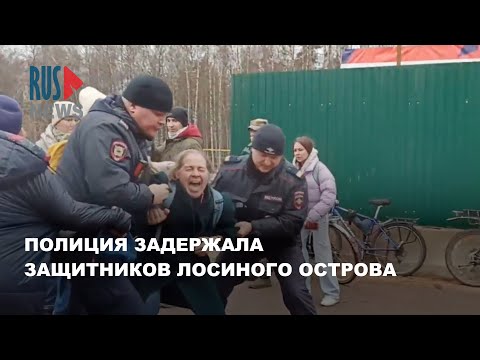 Видео: ⭕️ Полиция задержала защитников Лосиного острова | Королёв