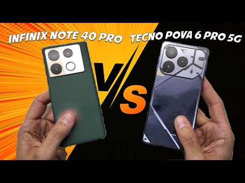 Видео: Сравнение Infinix Note 40 Pro и Tecno Pova 6 Pro 5G - какой телефон до 25000 рублей лучше?