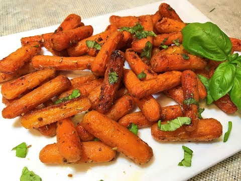 Видео: МОРКОВЬ пикантная в духовке. Просто, Полезно и Вкусно!  Съели за 5 мин.  Baked Carrots