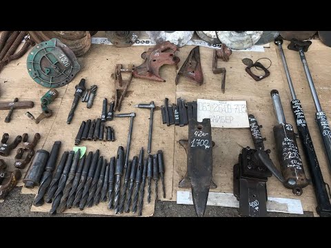 Видео: Токарно -фрезерні запчастини , тиски , гідроциліндри ,запчастини  на прес, пружини , брус косарки