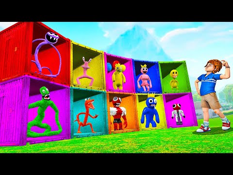 Видео: БИТВА ЗА КОНТЕЙНЕРЫ С НОВЫМИ РАДУЖНЫМИ ДРУЗЬЯМИ В ГАРРИС МОД! RAINBOW FRIENDS В Garry`s Mod!