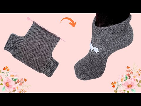 Видео: ОЧЕНЬ ЛЕГКИЙ ВЗРОСЛЫЙ НОСОК ВЯЗАНИЕМ