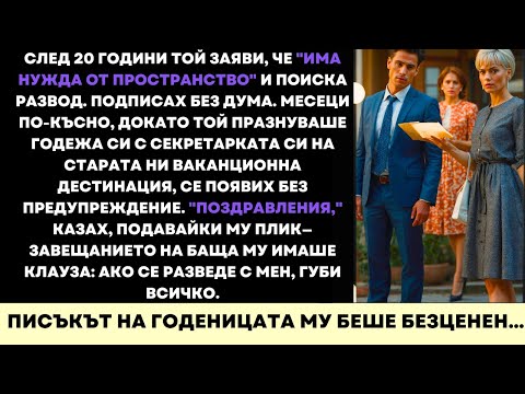 Видео: След 20 Години Той Поиска Развод — После Завещанието На Баща Му Го Съсипа Завинаги...