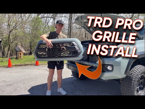 Видео: Установка решетки радиатора TRD Pro для Tacoma 2022 года