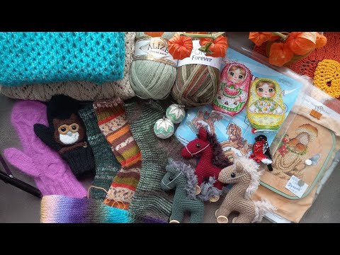 Видео: ИТОГИ ОКТЯБРЯ, ЧТО ХОЧУ ТВОРИТЬ В НОЯБРЕ🧶🧶🧶✅️