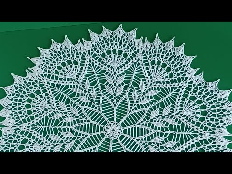 Видео: Ажурная салфетка крючком Леони. Первая часть. Мастер класс.  #crochet