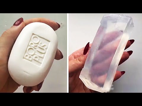 Видео: Асмр мыло резки | Удовлетворительное видео [ASMR] #97