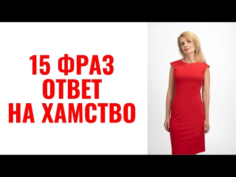 Видео: 15 фраз как ответить на оскорбление и хамство