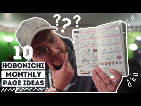 Видео: ✨ 10 креативных способов использовать ежемесячные страницы Hobonichi ✨