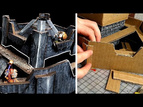 Видео: Крепость гномов! Как построить простой замок для D&D или Wargaming