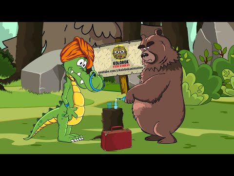Видео: Анекдот про зверей. Как Медведь Йогу изучал. Мультанекдот