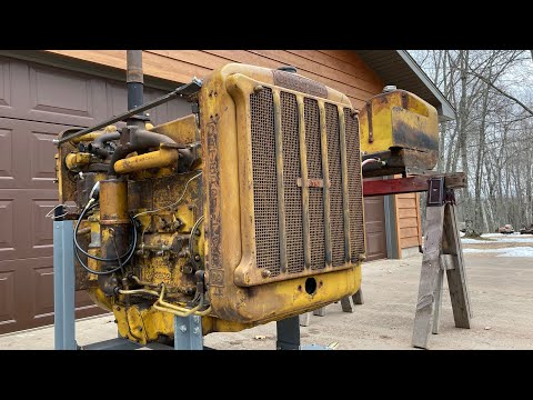 Видео: Caterpillar D2 #5J1113 — первый запуск после полной переборки двигателя Pony и дизельного двигателя!