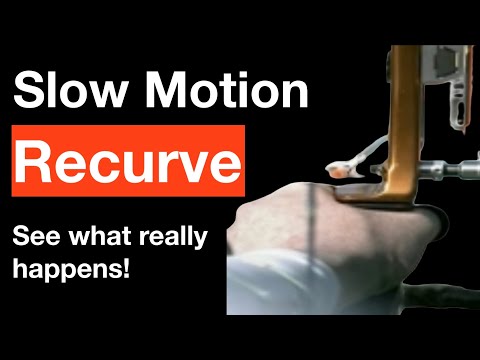 Видео: Рекурсивный лук в замедленной съемке. Вы не поверите, как летит стрела!
