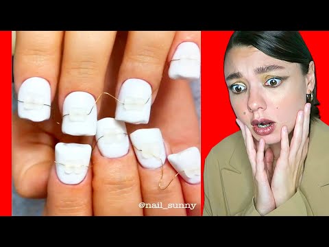 Видео: Маникюр в виде ЗУБОВ с БРЕКЕТАМИ! Никогда Не Делайте Такой Маникюр