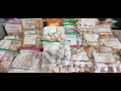 Видео: Заготовка полуфабрикатов в морозилку / Preparation of semi-finished products in the freezer
