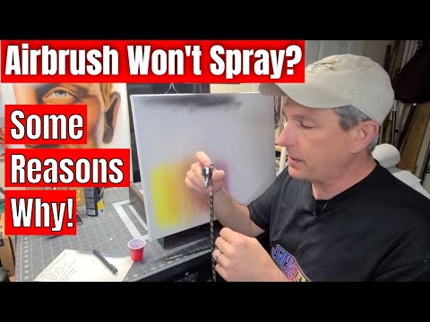 Видео: Аэрограф не распыляет? Вот несколько причин!
