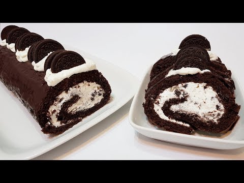 Видео: ШОКОЛАДНЫЙ РУЛЕТ ОРЕО ( chocolate roll  "oreo" )