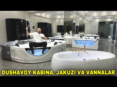 Видео: ЗАМОНАВИЙ ЭНГ СЎНГИ ВАННА ДУШЕВАЯ КАБИНА ВА ВАННАЛАР ОПТОМ ЖОЙИ