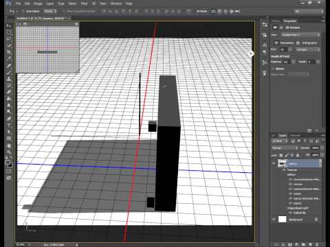 Видео: 3d в фотошопе - сцена из нескольких объектов