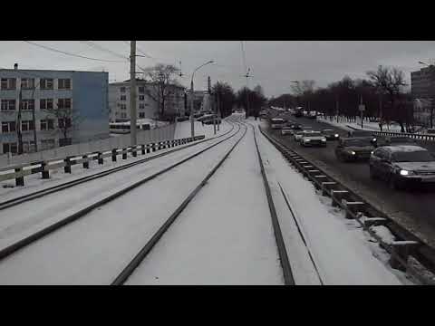 Видео: 7-й маршрут трамвая, еду в депо. Ярославль.