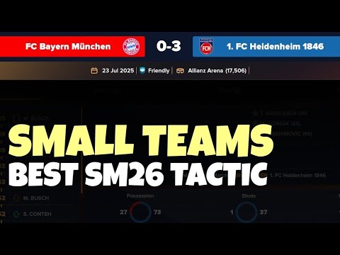 Видео: Лучшая тактика для малой команды SM26! ⚽️ | Более 99 голов в Unstoppable Soccer Manager 2026. Так...