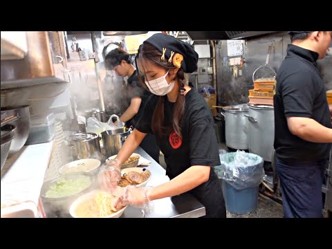 Видео: 500 чашек в день! Чрезвычайно затягивает! Рамен, который обязательно вернется! [Токио Акихабара]