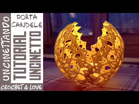Видео: Я покажу вам, как сделать простой подсвечник крючком — пошаговая инструкция.