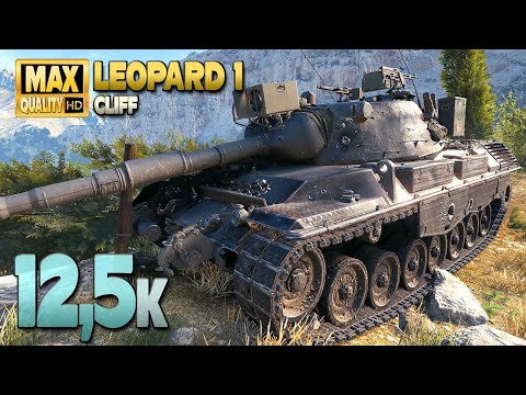 Видео: «Леопард 1» сражается на Донате на карте «Утес» - World of Tanks