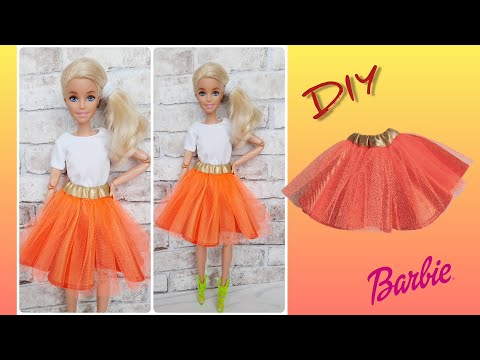 Видео: Clothes for Barbie/Одежда для Барби/Skirt for barbie/Одежда для Барби