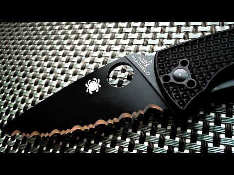 Видео: Нож с серрейторным лезвием на ЕДС, Spyderco Tenacious Lightweight