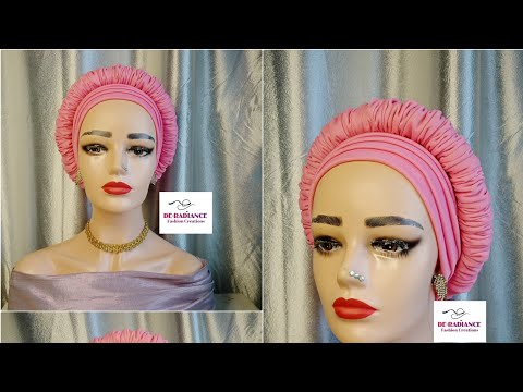 Видео: Круглый тюрбан с оборками||Сияние||головной убор