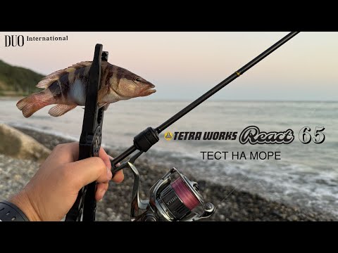 Видео: DUO Tetra Works React 65 TWRT-65. Тест на море. Булеры и техасская оснастка. 