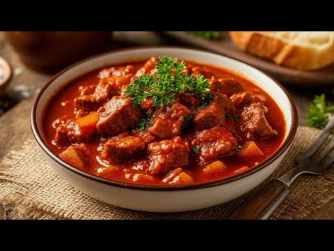 Видео: За Добавкой Стоит Очередь!!! Нежный и Сочный Гуляш из Индейки с Подливой.