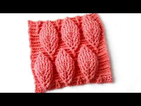 Видео: Узор Объемные листья