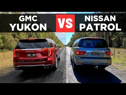 Видео: Drag Race: GMC Yukon 2025 года против Nissan Patrol (Y62) 2025 года – разгон от 0 до 100 миль в ч...