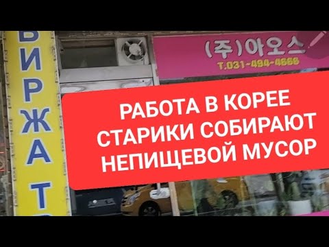 Видео: Старики собирают мусор в Корее #кореяработаарбайт
