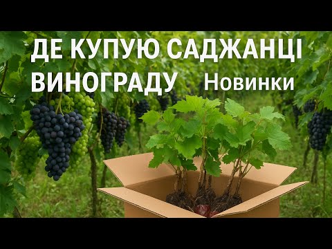 Видео: Де купую саджанці винограду : перевірені продавці і новинки