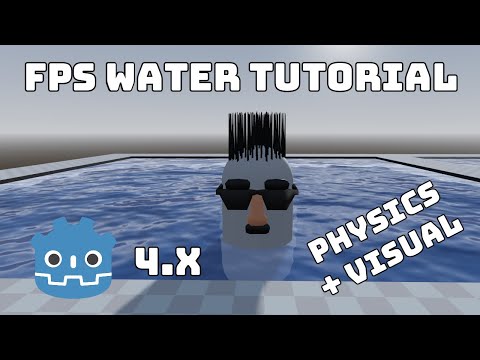 Видео: Движение воды + визуальные эффекты | Руководство по управлению Godot 4 FPS