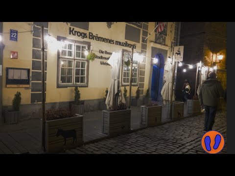 Видео: #Рига. Вечерняя прогулка по городу