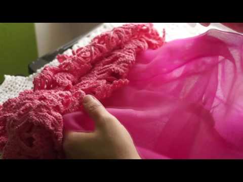 Видео: Как сшить подклад для вязанного детского платья (узор#33)