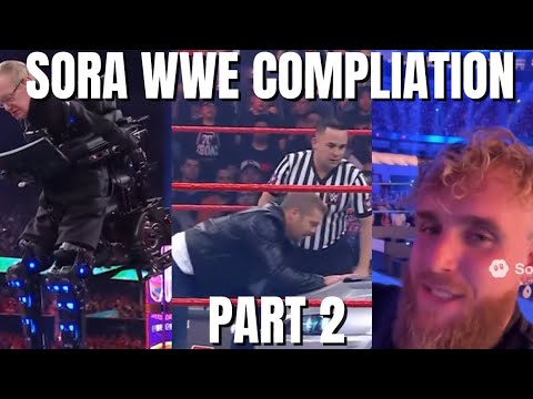 Видео: Подборка видео с ИИ Соры WWE, часть 2