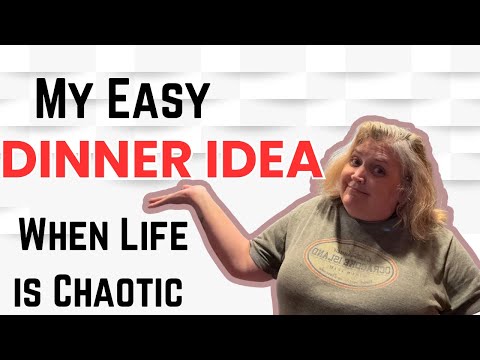 Видео: Простая идея для ужина, когда жизнь становится хаотичной