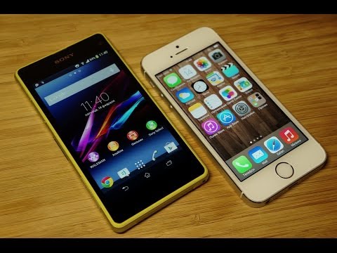 Видео: iPhone 5S vs Xperia Z1 Compact: обзор-сравнение [Mobiltelefon.ru]