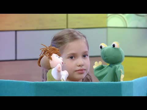 Видео: С добрым утром, малыши! - Юная певица Василиса Царская в гостях у Хрюши