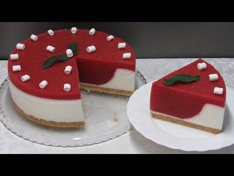 Видео: Муссовый ТОРТ "Клубничное Облако" БЕЗ ВЫПЕЧКИ - просто тает во рту!!!