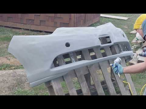 Видео: Показываю  как я грунтую бампер! Ремонт  и покраска бампера!