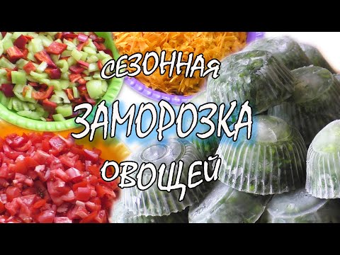 Видео: СЕЗОННАЯ ЗАМОРОЗКА ОВОЩЕЙ НА ЗИМУ / ЗАГОТОВКА ОВОЩЕЙ В ЗАМОРОЗКУ