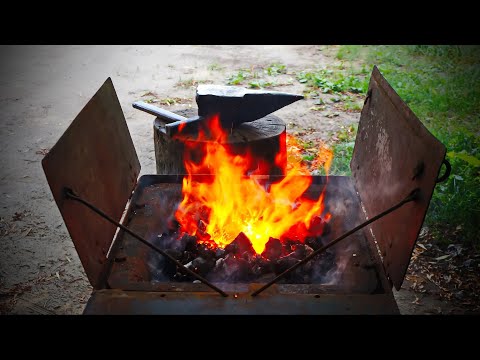Видео: Кузнечный горн с ручным приводом.