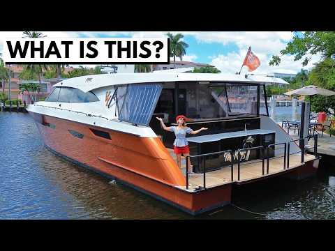 Видео: ДАЛЕЕ 2000 МОРСКИХ МИЛЬ? 🤯 Тур на роскошном моторном катамаране Valder 66 2021 года