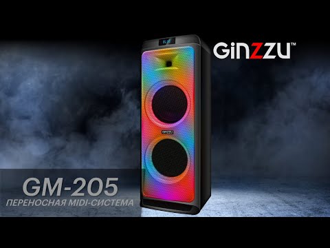 Видео: Обзор на ЛУЧШУЮ музыкальную Midi систему от GINZZU. Model: GM-205. Color Party NEW!!!